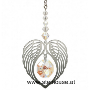 Angel Wing Heart Swarovski AURORA